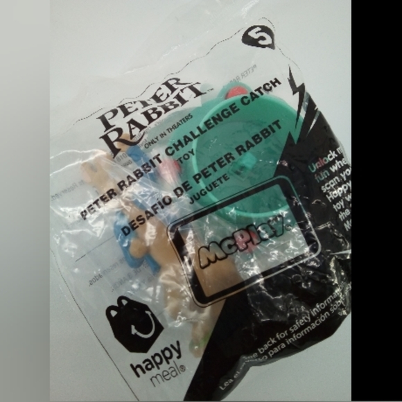 NIP McDonald's Peter Rabbit Challenge Catch Happy Neal Toy New in Package - Picture 3 of 3